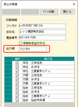 支払査定 振込依頼書