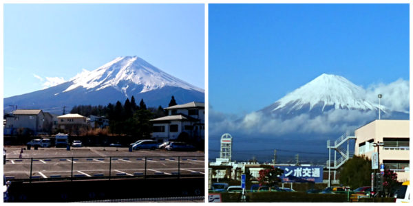 富士山の写真2枚