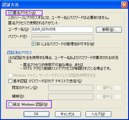 認証方法